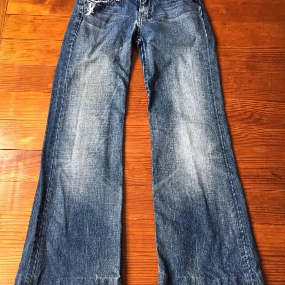 7 for all mankind DOJO jeans distressed 7FAM 26x28 - Picture 8 of 8